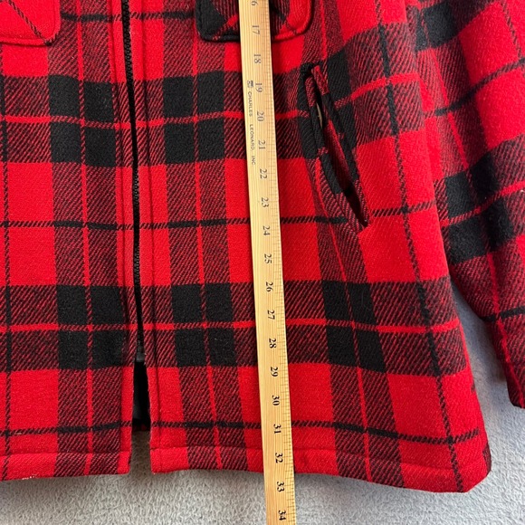 Vintage Woolrich Mackinaw Buffalo Plaid Wool Hunting Jacket Size Large - Picture 7 of 10